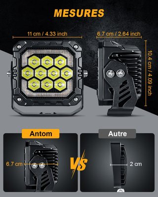 Foco LED trabajo 12V/24V ECE IP68 NUEVO