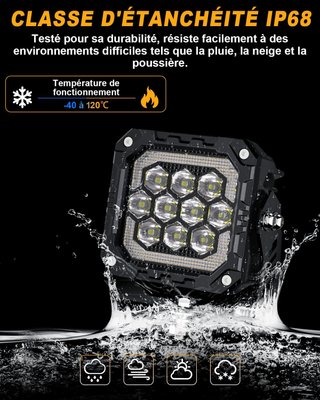 Foco LED trabajo 12V/24V ECE IP68 NUEVO