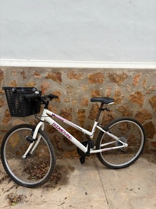 Bicicleta Boomerang Blanca con Cesta