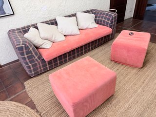 Mesa y Sofá Infantil Madera