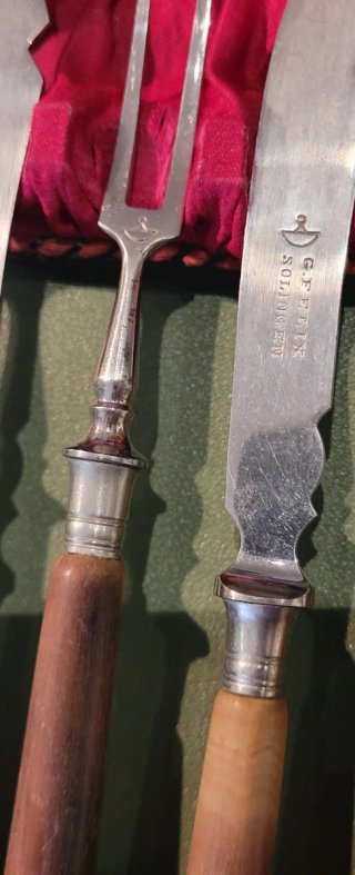 Set vintage posate corno