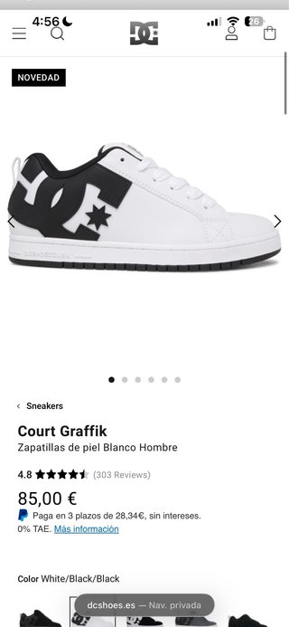 Zapatillas DC Court grafikk originales