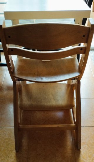 Trona madera evolutiva y silla infantil