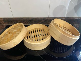 Vaporera de bambú