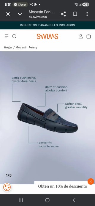 Zapatillas Swims Negras  14, 13 y 12 ( 48, 47 y 46
