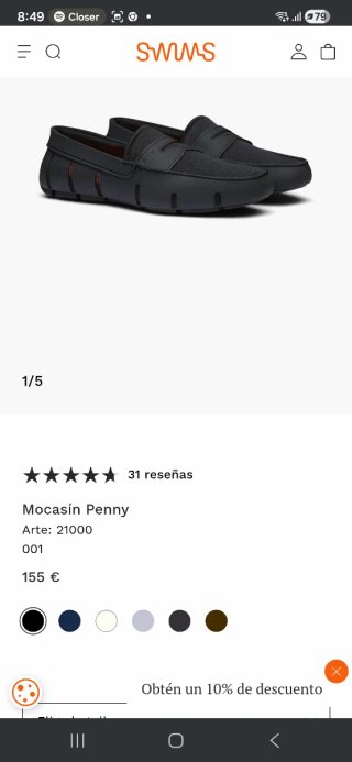 Zapatillas Swims Negras  14, 13 y 12 ( 48, 47 y 46