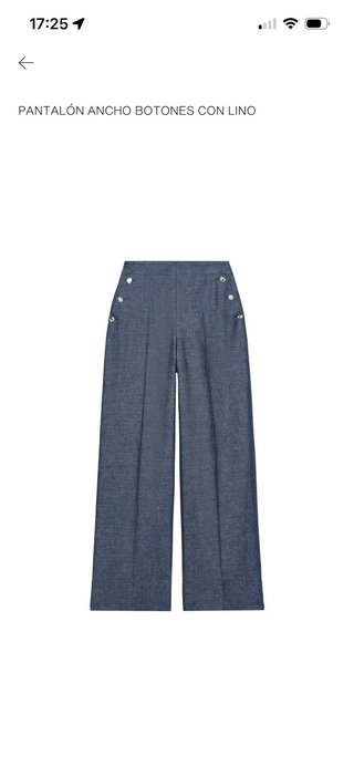 Pantalón ancho Zara Talla S