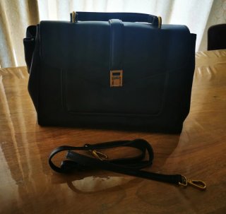 Bolso Mango Negro Piel Sintética