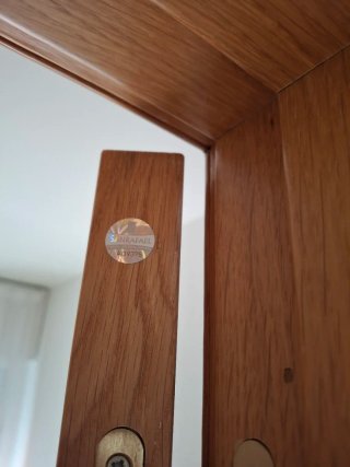 Puerta comedor salon con cristales vidrios
