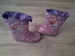 Botas de agua Frozen moradas talla  28/29 y 30/31
