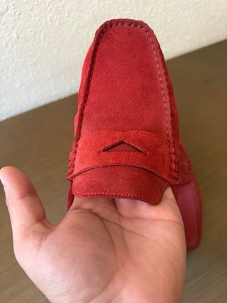 Zapatos mocasines rojos