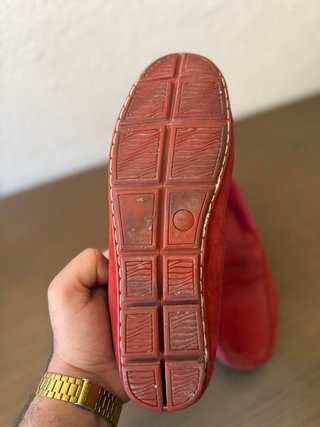 Zapatos mocasines rojos
