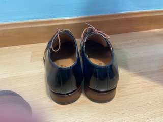 Zapatos de vestir cuero Rossi azul