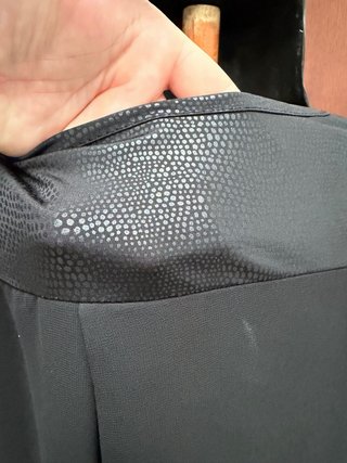 Blusa manga larga transparente negra