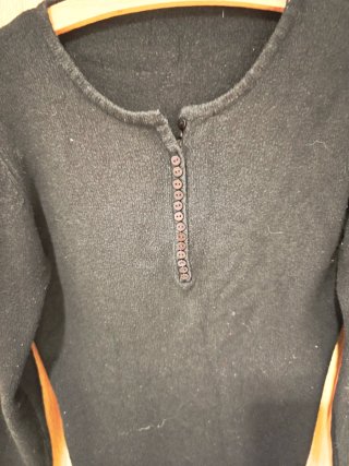 Blusa negra manga larga