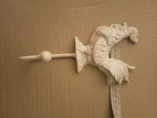 Percha ó gancho Gallo Vintage Hierro Blanco
