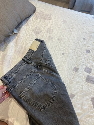 Pantalones grises con brillo T.36-38