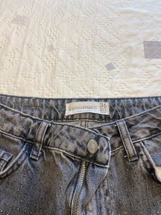 Pantalones grises con brillo T.36-38