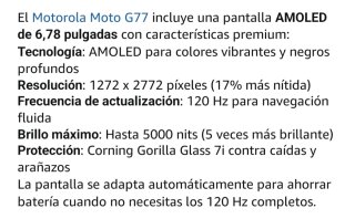 Motorola Moto G77 5G 108MP 1.5K AMOLED