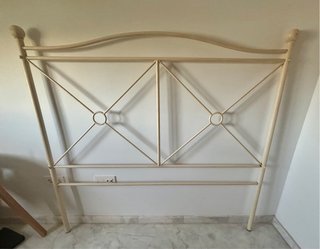 Cabecero forja beige 1,50