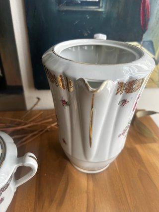 Juego Cafetera y Azucarero Porcelana francesa