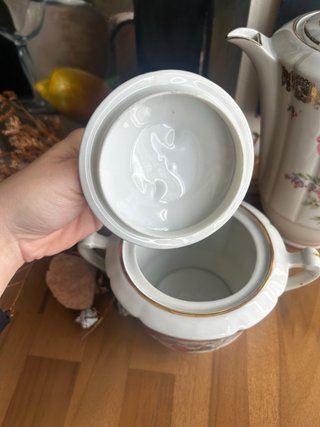 Juego Cafetera y Azucarero Porcelana francesa