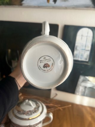 Juego Cafetera y Azucarero Porcelana francesa