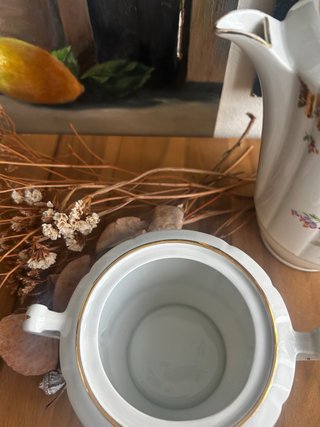 Juego Cafetera y Azucarero Porcelana francesa