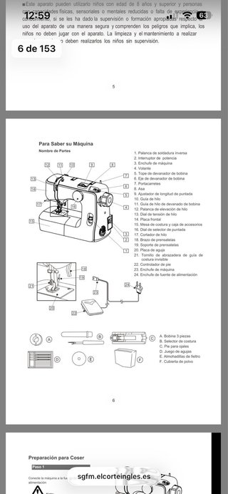 Máquina de coser SAIVOD MCV13