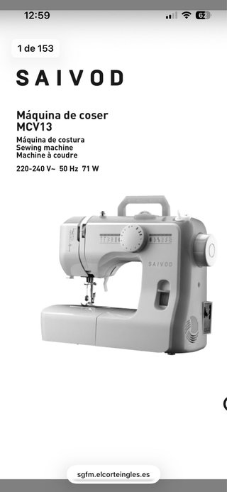 Máquina de coser SAIVOD MCV13