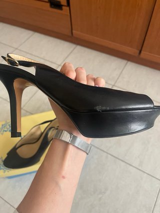 Zapatos Lodi Negro Tacón Aguja Talla 38
