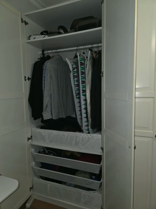 Armario IKEA PAX/BIRKELAND (perchero + 2 cestas)
