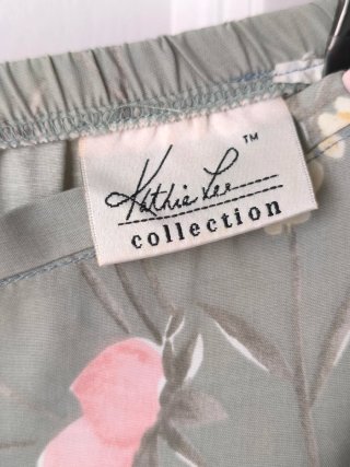 Falda larga floral vintage