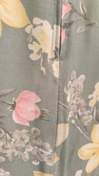 Falda larga floral vintage
