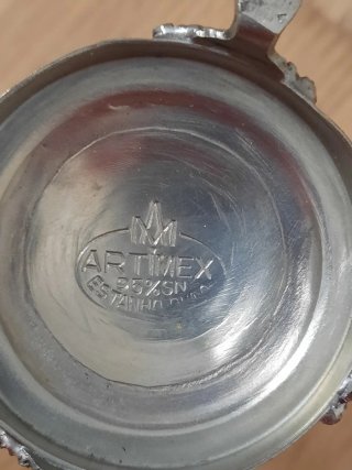 Jarrón Decorativo de Estaño