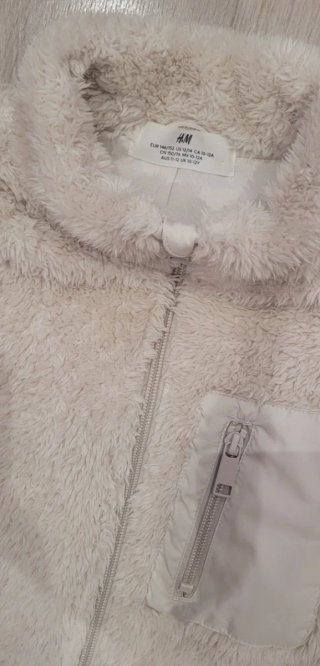 Abrigo pelo niña beige