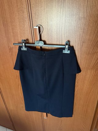 Gonna al ginocchio blu nuova Taglia 42 italiana