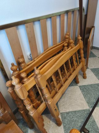 4 Estructuras Cama Madera + Metal