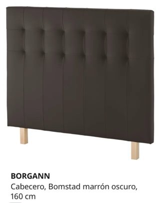 Cabecero Borgan Ikea Polipiel Marrón
