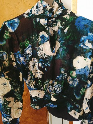 Blusa Zara Estampada Flores