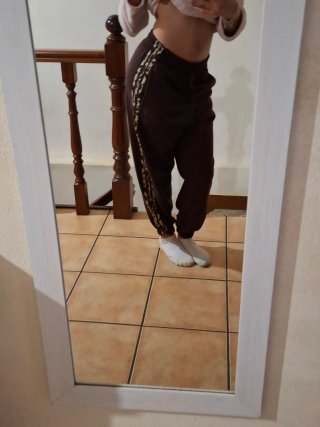 Pantalones Adidas Marrones Estampado Leopardo