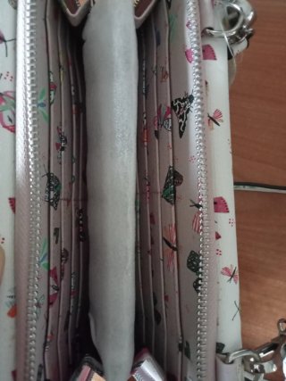 Cartera Parfois grande con estampado de mariposas