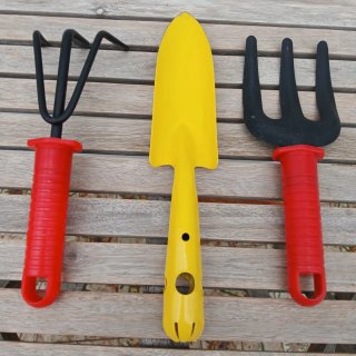 Kit 3 herramientas jardinería