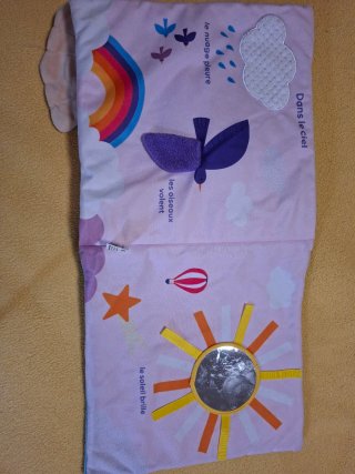 libro de tela para bebé