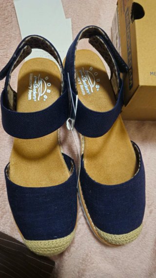 Sandalias/Alpargatas Skechers Azul/Beige