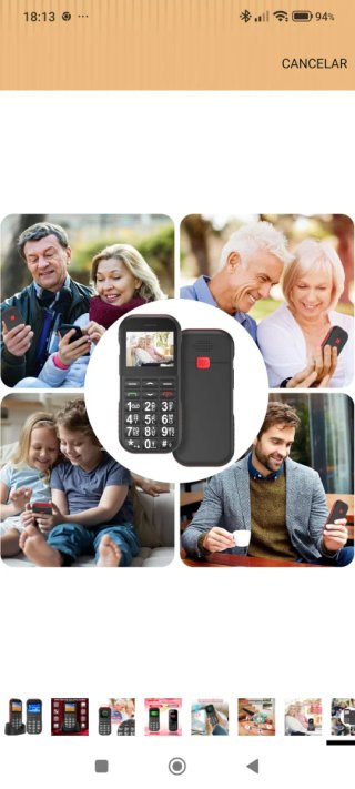 Teléfono móvil para mayores nuevo