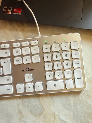 Tastiera Gaming BLUESTORK Argento/Bianco