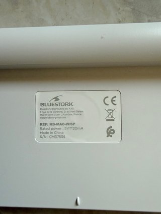 Tastiera Gaming BLUESTORK Argento/Bianco