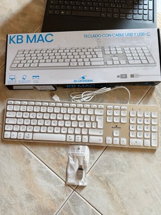 Tastiera Gaming BLUESTORK Argento/Bianco
