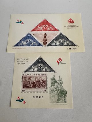 Sellos V Centenario Descubrimiento América
